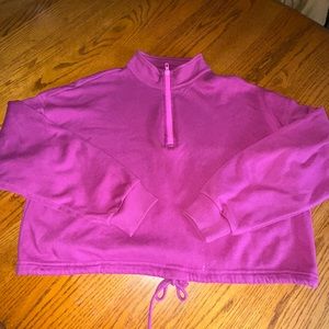 American eagle cropped zip up